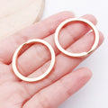 Iron Round Key Ring Dog Findings for DIY Keychain Pendant Backpack and Car Hanging Accessories