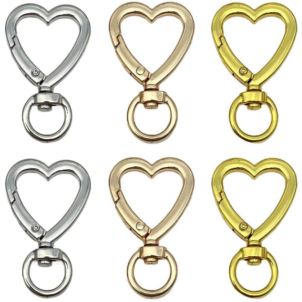 Zinc Alloy Dog Heart Lobster Clasps