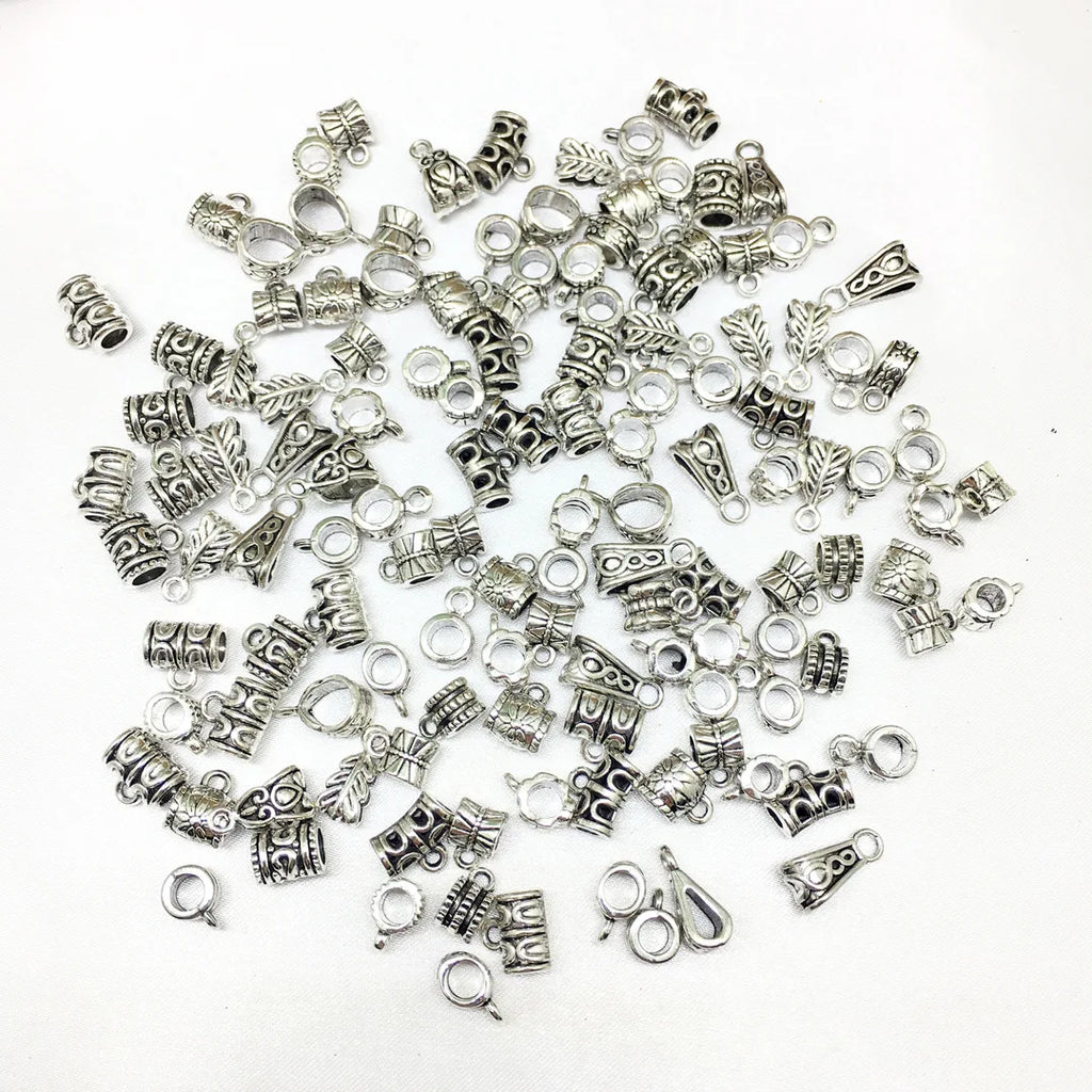 Antique Silver Zinc Alloy Three Way Spacer Beads Connector for DIY Bracelet Necklace