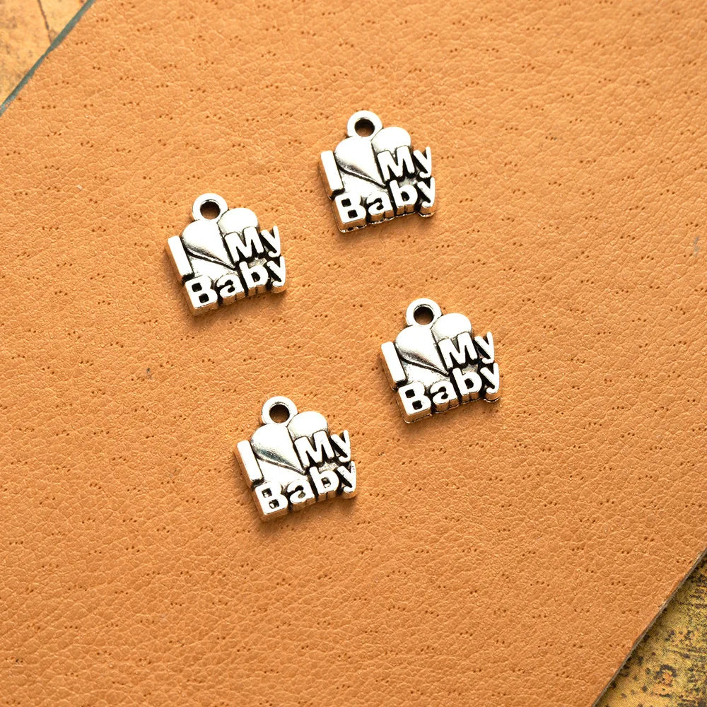 11x10MM Antique Silver Zinc Alloy Heart Charm Pendant for DIY Necklace Bracelet Jewelry Making