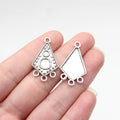 29x17mm 1.5g Multicolor Zinc Alloy Earring Connector Charm for DIY Earring Jewelry Making