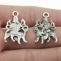 19x28mm 2.5g Antique Silver Zinc Alloy Indian Deity Charm Pendant for DIY Necklace Bracelet Making