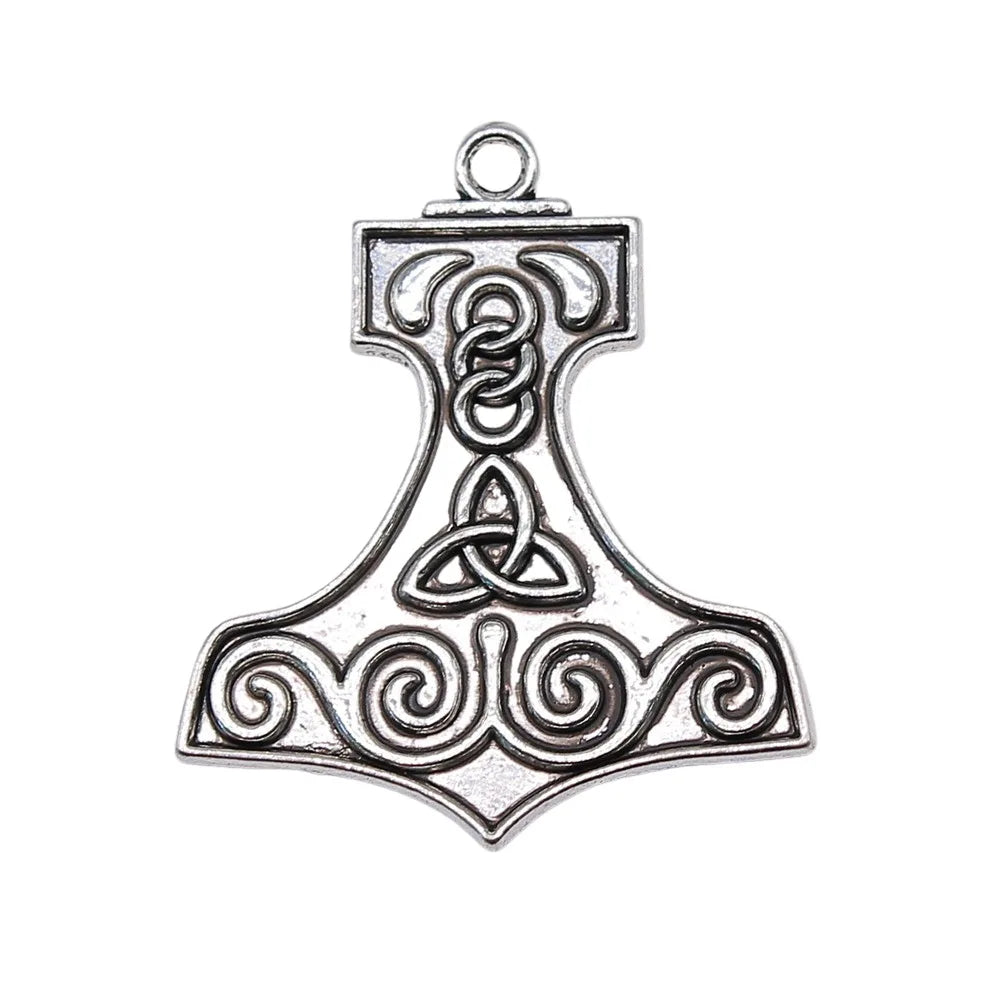 40x34mm 5.1g Antique Silver Zinc Alloy Boat Celtic Symbol Celtic Knot Charm Pendant for DIY Jewelry Making