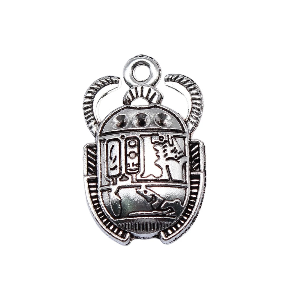 25x16mm 2.3g Multicolor Zinc Alloy Egyptian Scarab Charm Pendant for DIY Necklace Bracelet Jewelry
