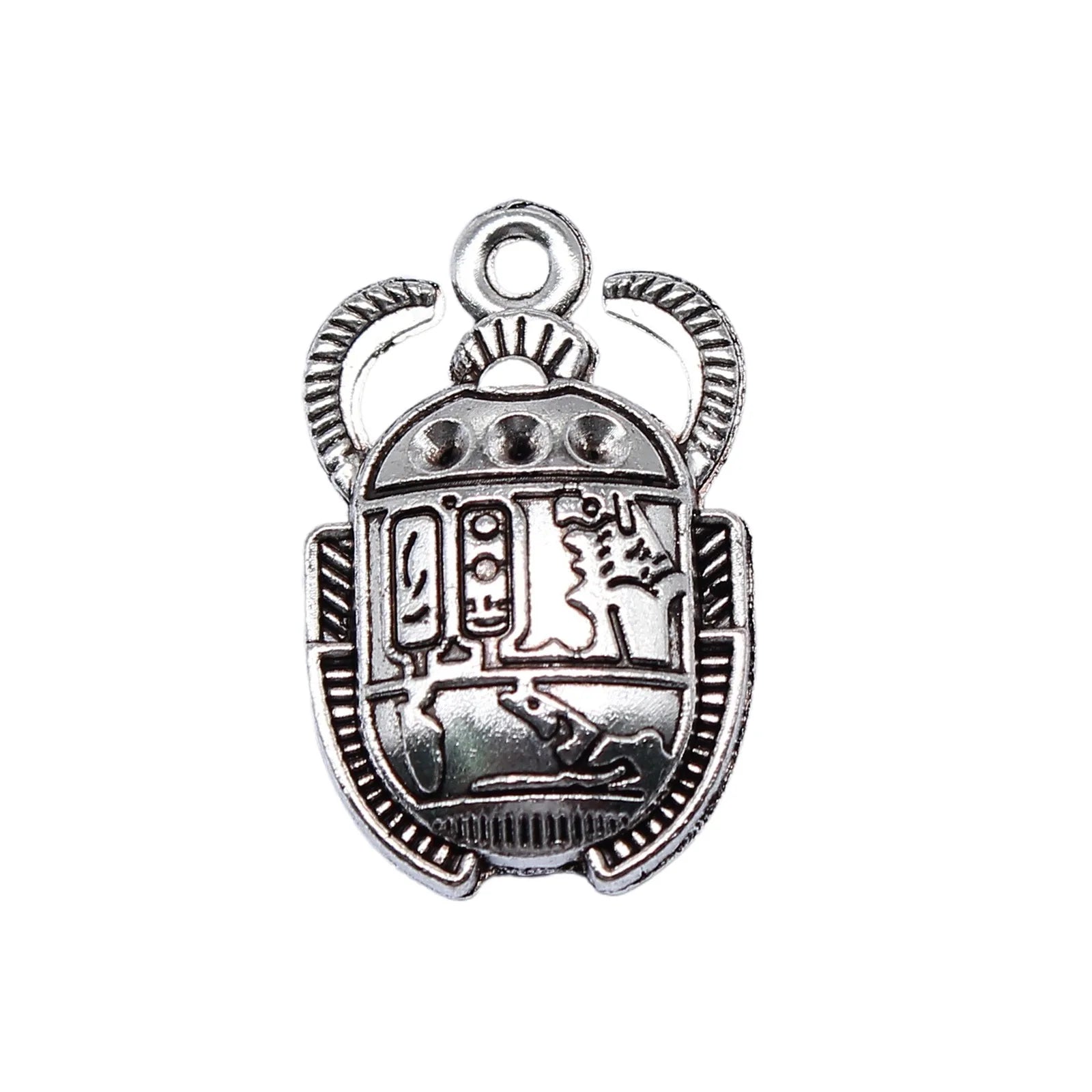 25x16mm 2.3g Multicolor Zinc Alloy Egyptian Scarab Charm Pendant for DIY Necklace Bracelet Jewelry