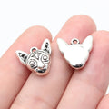 15x15x5.5mm 3.1g Antique Silver Zinc Alloy Sphynx Cat Charm Pendant for DIY Necklace Bracelet Jewelry