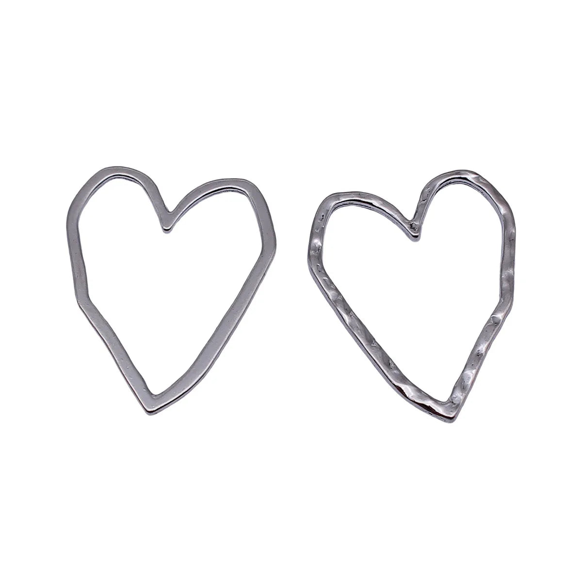 39x31mm 2.5g Multicolor Zinc Alloy Hollow Heart Charm Pendant for DIY Necklace Jewelry Making