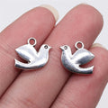 12x16mm 0.9g Multicolor Zinc Alloy Peace Dove Charm Pendant for DIY Necklace Bracelet Making