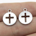 15mm 1.2g Multicolor Zinc Alloy Cross Charm Pendant for DIY Bracelet Necklace Jewelry Making