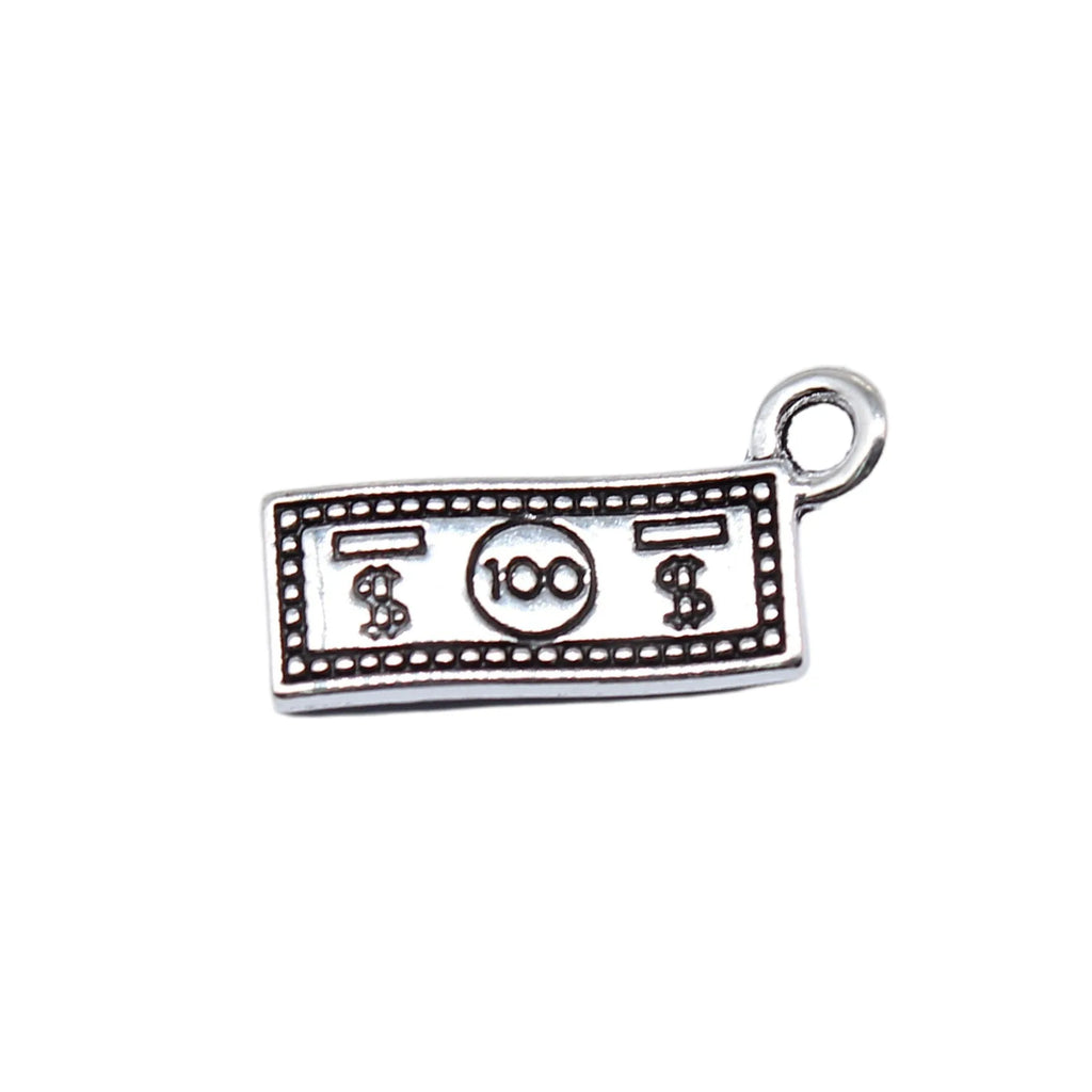 7x15mm 0.68g Multicolor Zinc Alloy Dollar Money Charm Pendant for DIY Necklace Bracelet Making