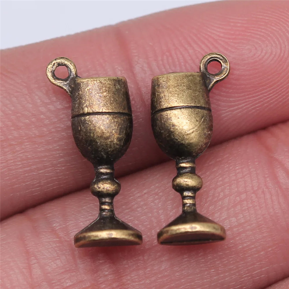 20x7x5mm 1.4g Zinc Alloy Charm Pendants for DIY Jewelry Accessories