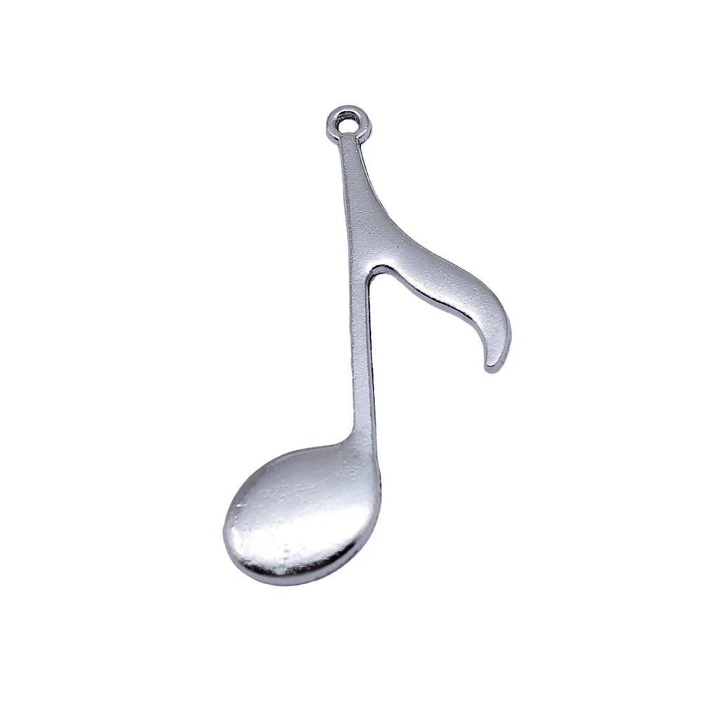 54x34mm 4.2g Antique Silver Zinc Alloy Music Note Charm Pendant for DIY Necklace Jewelry Making