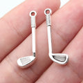 27x9mm 0.93g Multicolor Zinc Alloy Golf Club Charm Pendant for Sports Theme Keychain DIY Jewelry