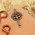 38x20MM Antique Silver Zinc Alloy Cross Hollow Charm Pendant for DIY Necklace Bracelet Jewelry Making