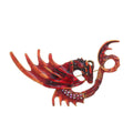 Cute Enamel Flying Dragon Brooch With Rhinestone Accents, Cartoon Pterosaur Lapel Pin Gift