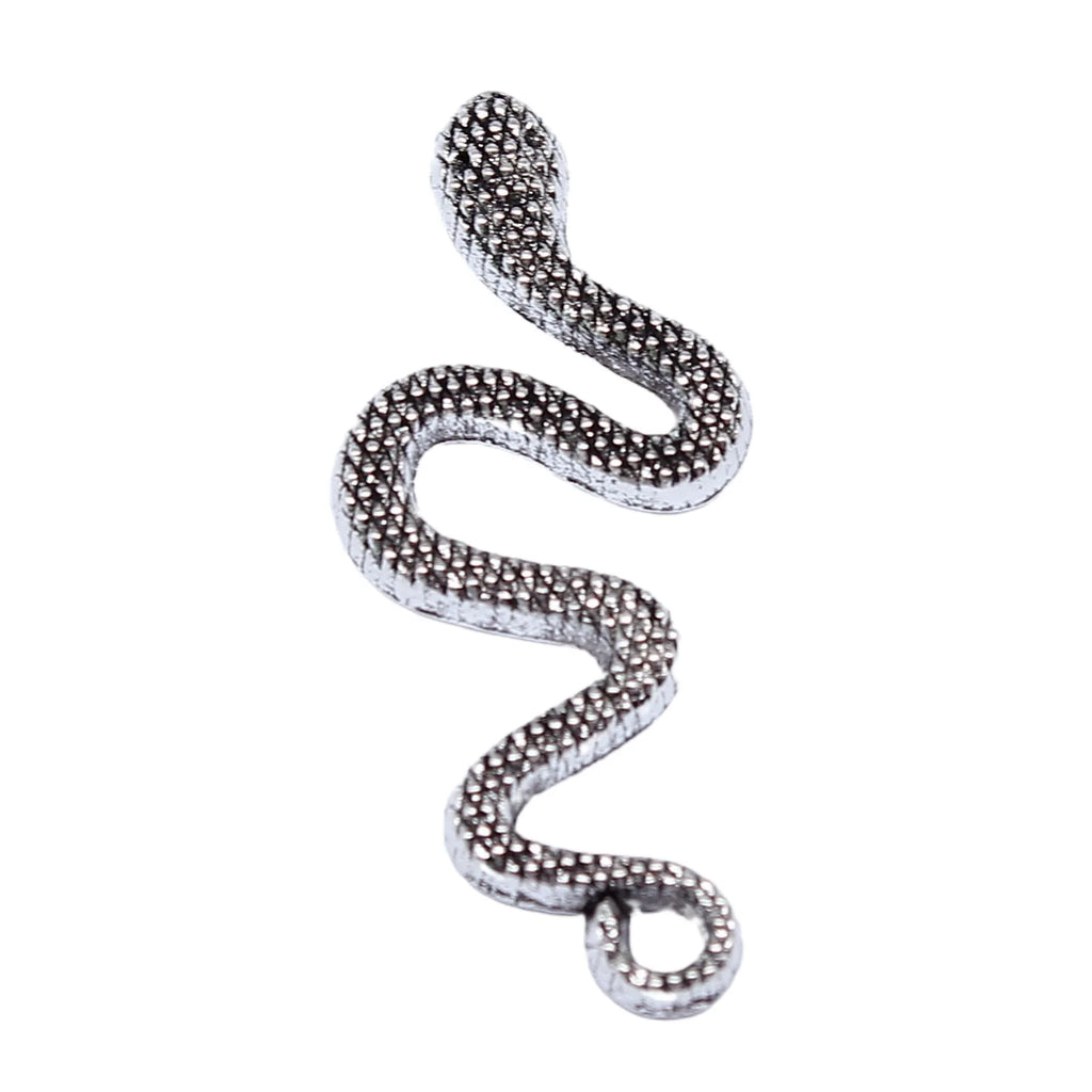 31x14mm 1.4g Antique Silver Tone Zinc Alloy Snake Charm Pendant for DIY Necklace Bracelet Jewelry Making