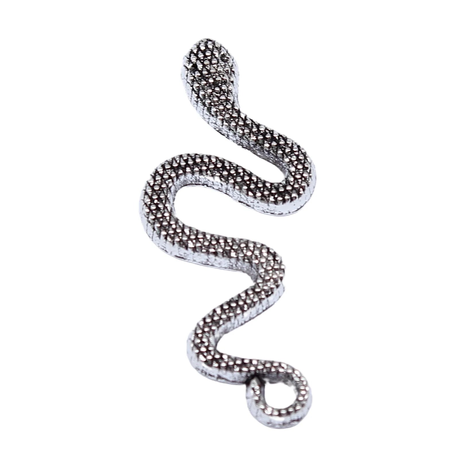 31x14mm 1.4g Antique Silver Tone Zinc Alloy Snake Charm Pendant for DIY Necklace Bracelet Jewelry Making