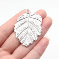 50x35mm 11.3g Multicolor Zinc Alloy Leaf Charm Pendant for Necklace Earring Bracelet Jewelry DIY