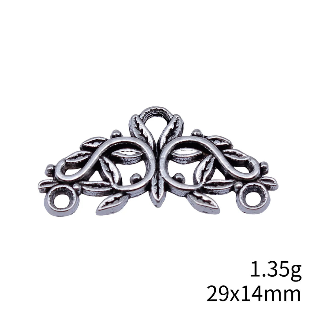 29x14mm 1.35g Antique Silver Zinc Alloy Tree Branch Connector Charm for DIY Necklace Bracelet Making