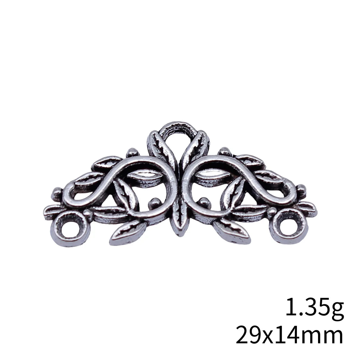 29x14mm 1.35g Antique Silver Zinc Alloy Tree Branch Connector Charm for DIY Necklace Bracelet Making