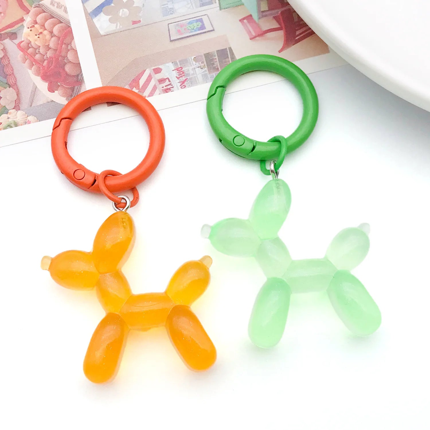 Enamel Zinc Alloy Spring Clasps Style 1751