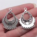 26x36mm 2.8g Antique Silver Zinc Alloy Geometric Earring Connector Charms for DIY Jewelry Making
