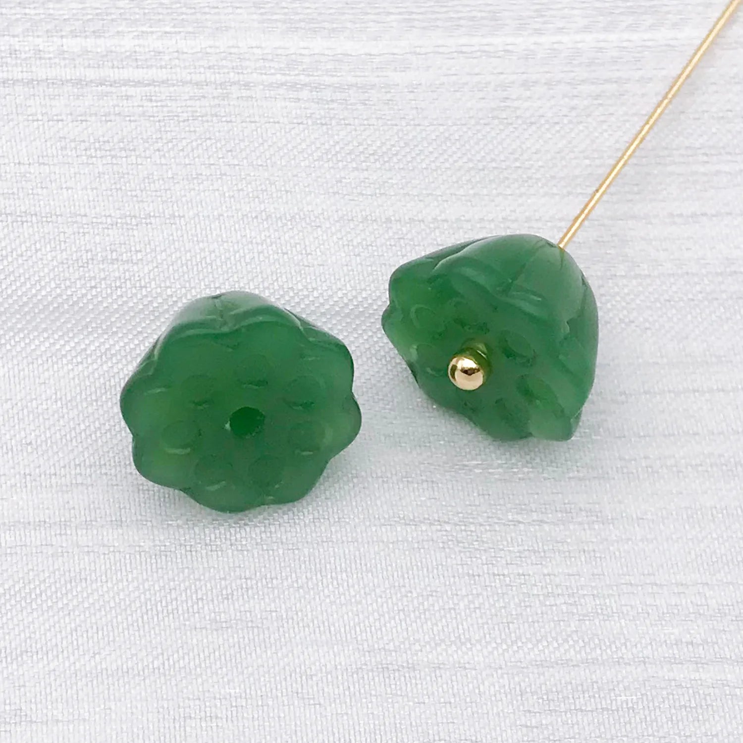 Transparent Glass Lotus Pod Bead Charm Pendant for Bracelet and Necklace Jewelry Making
