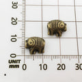 Zinc Alloy UFO Elephant Spacer Beads Loose Metal Beads for DIY Beaded Bracelet
