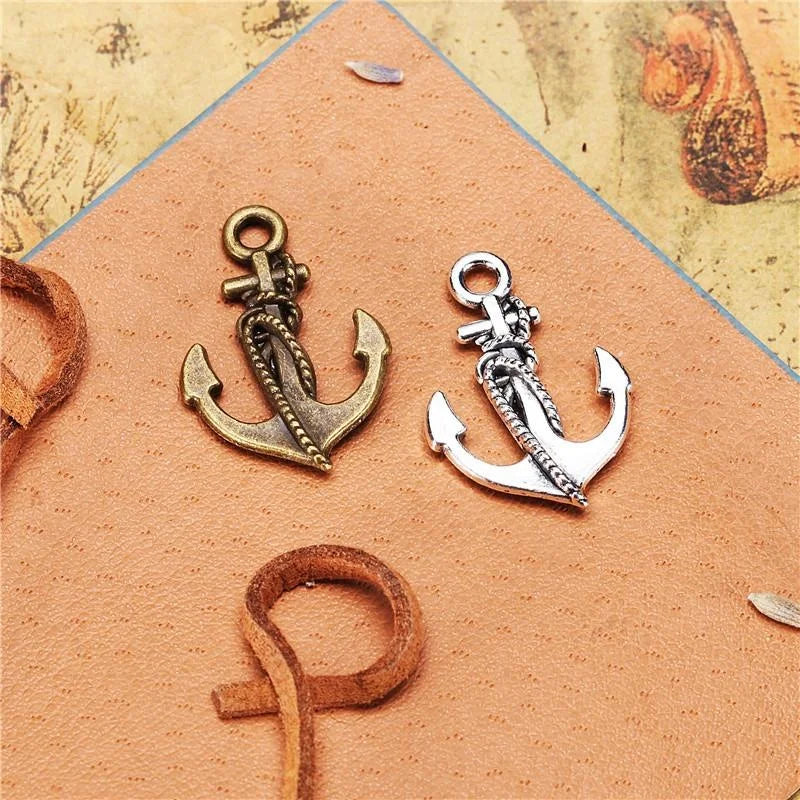 24x19MM Antique Silver Zinc Alloy Double Sided Charm Pendant for DIY Necklace Bracelet Jewelry Making