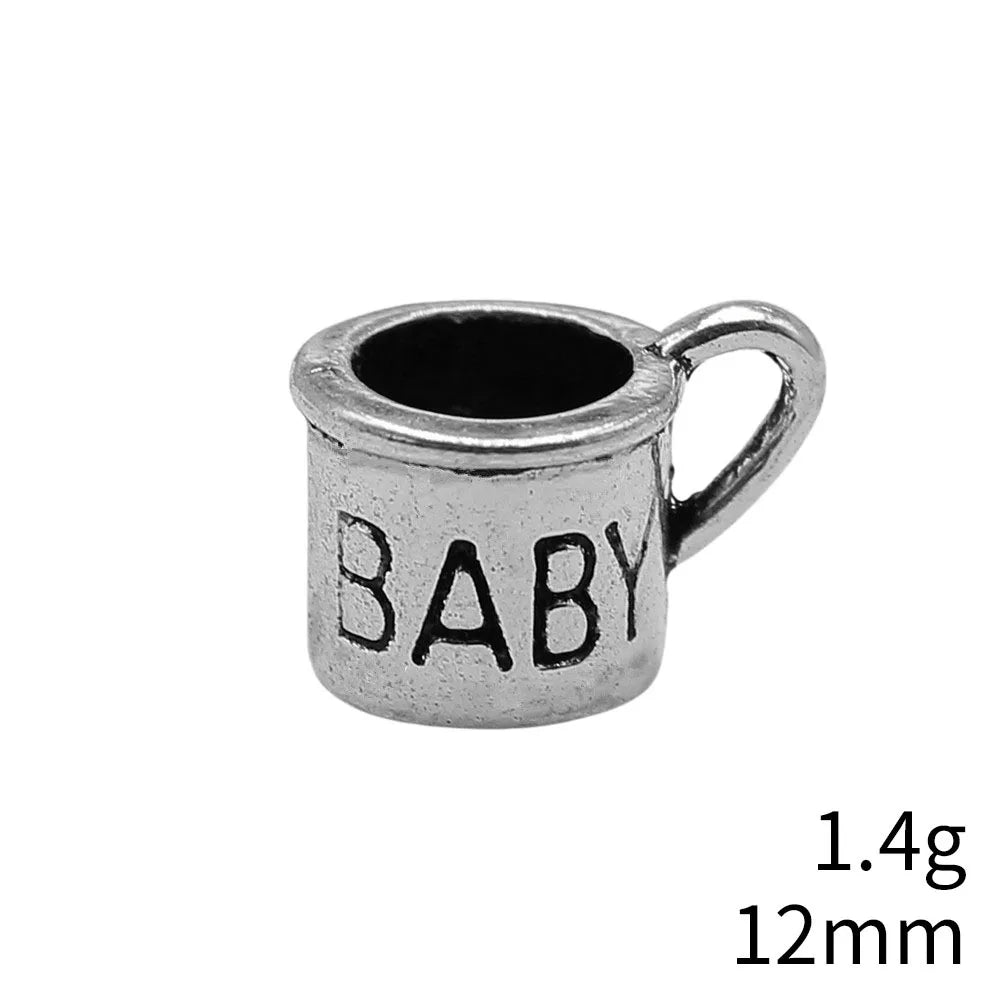 12mm 1.4g Multicolor Zinc Alloy Cup Charm Pendant for DIY Bracelet Necklace Jewelry Making