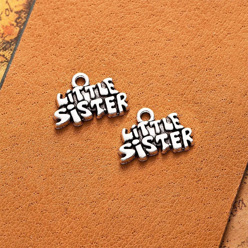 19x13MM Zinc Alloy Letter Charm Pendant for DIY Necklace Bracelet Jewelry Making