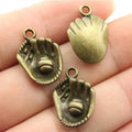 20x14mm 2.3g Multicolor Zinc Alloy Baseball Charm Pendant for DIY Sports Necklace Bracelet Jewelry