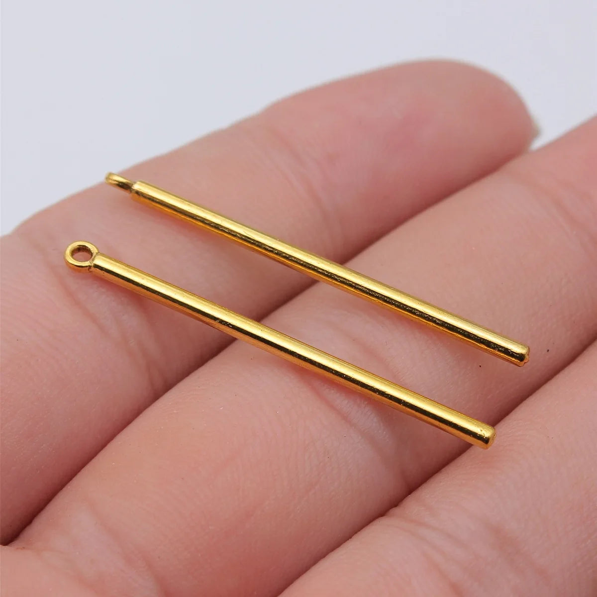 2x41mm 0.8g Multicolor Zinc Alloy Long Bar Charm Pendant for DIY Necklace Bracelet Jewelry Making