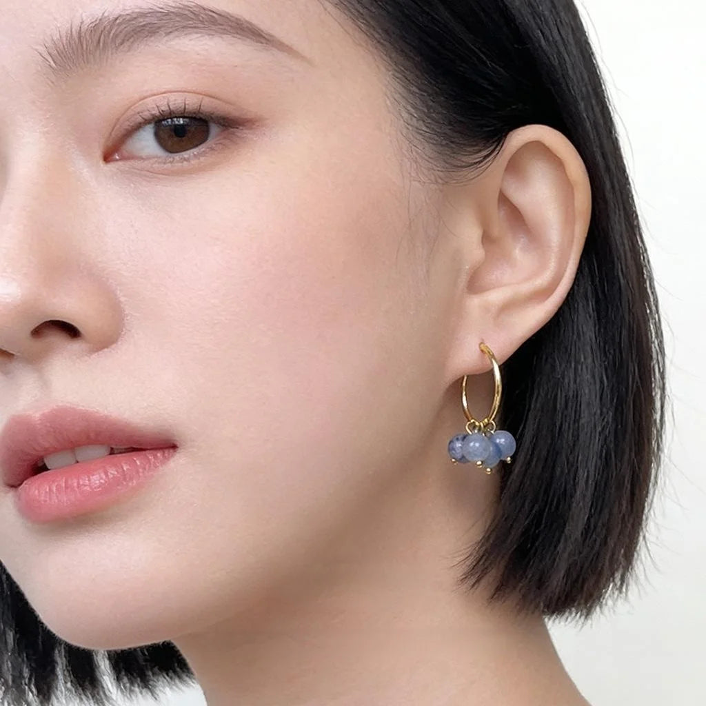 Vintage Asymmetric Heart Stud Earrings 14K Plated Copper Enamel Cloisonne Style Jewelry