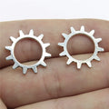20mm 0.8g Multicolor Zinc Alloy Gear Charm Pendant for DIY Jewelry Making Accessories