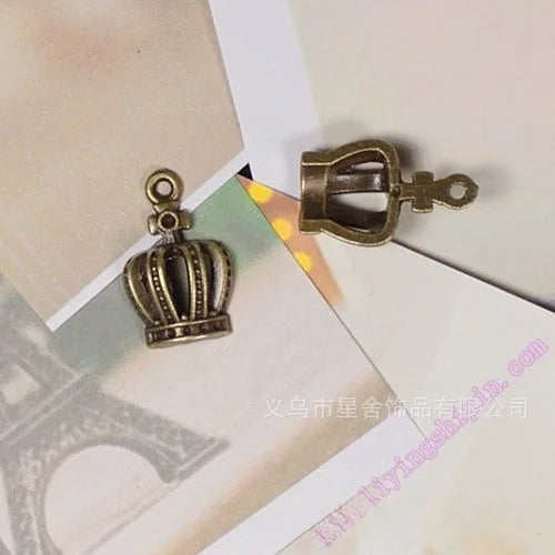 20x12MM Antique Silver Zinc Alloy Crown Charm Pendant for DIY Necklace Bracelet Jewelry Making
