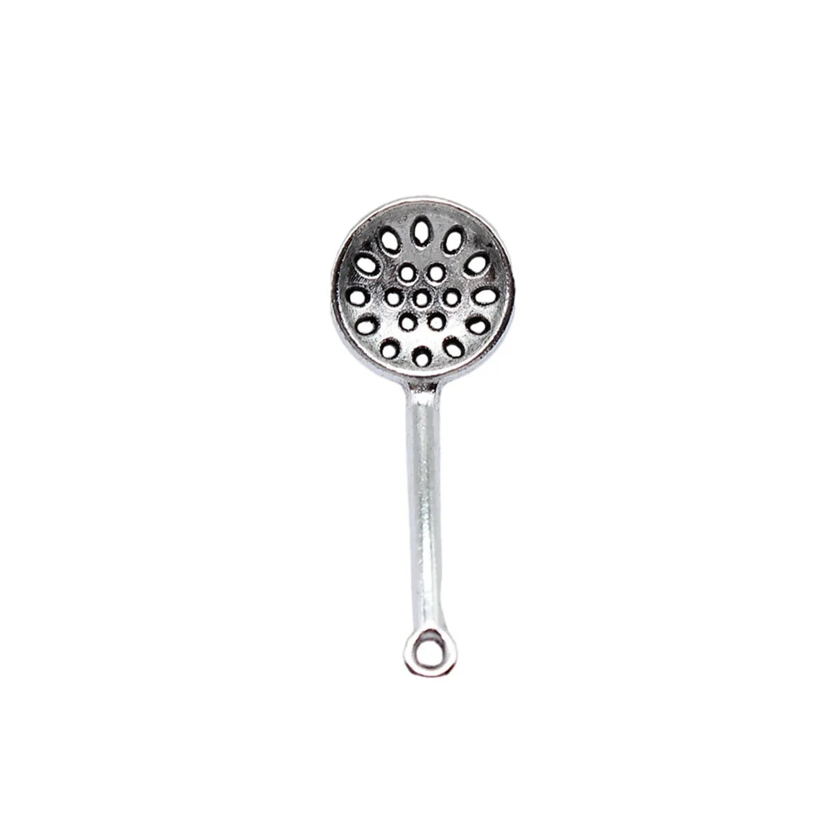12x31mm 1.4g Antique Silver Zinc Alloy Skimmer Spoon Charm Pendant for DIY Necklace Bracelet Making
