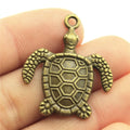 34x29mm 3.9g Multicolor Zinc Alloy Sea Turtle Charm Pendant for DIY Necklace Bracelet Jewelry Making