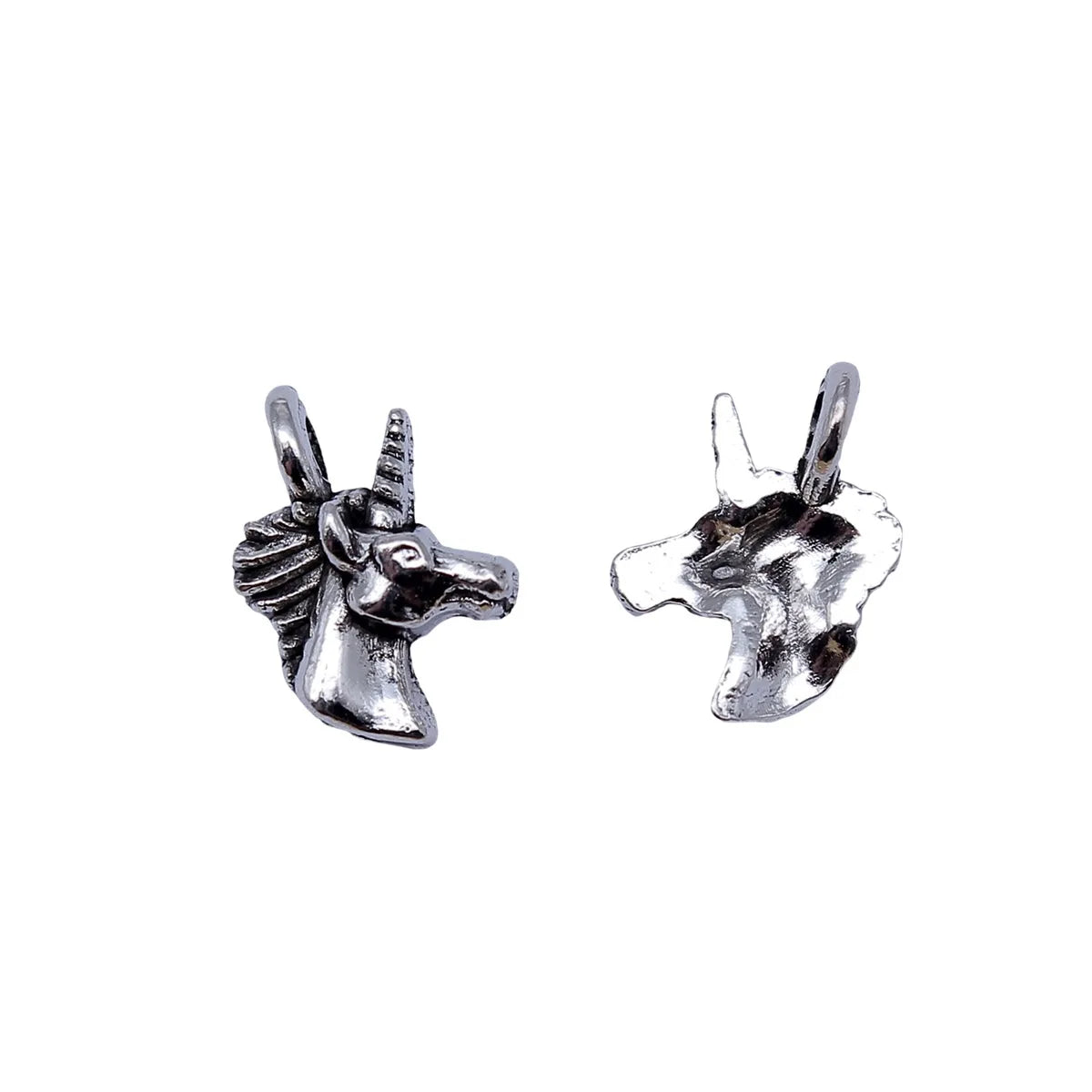 13.6x10mm 0.7g Antique Silver Zinc Alloy Unicorn Charm Pendant for Bracelet Necklace DIY Jewelry