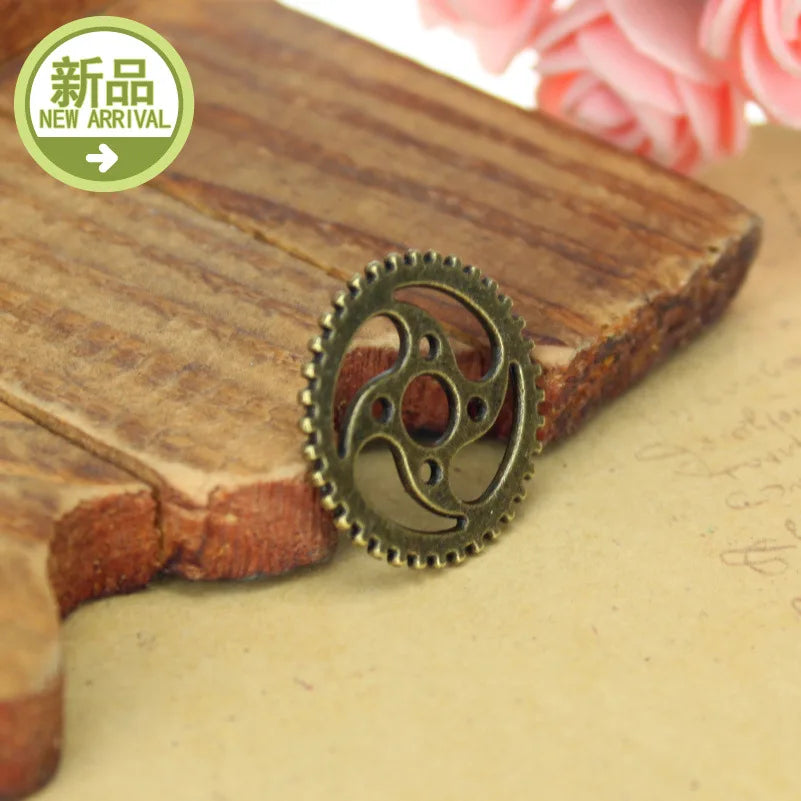 30MM Zinc Alloy Gear Charm Pendant for DIY Necklace Bracelet Jewelry Making