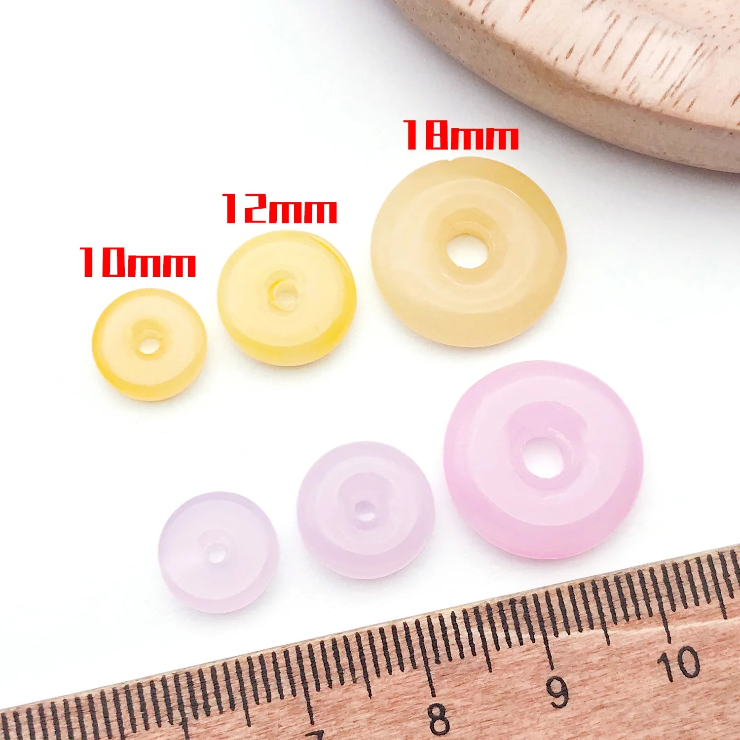 Glass Chinese Style Peace Buckle Loose Beads for Bracelet Necklace Jewelry Findings
