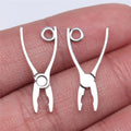 23x12mm 0.5g Antique Silver Zinc Alloy Pliers Charm Pendant for DIY Tool Theme Jewelry Making