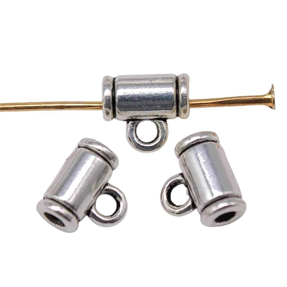 8x7x4mm 0.5g Multi-Color Zinc Alloy Small Pendant Bail Connectors for DIY Necklace Jewelry Making