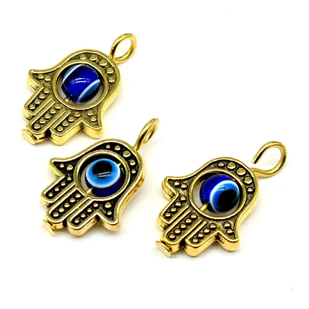 13x20mm 1.4g Multicolor Zinc Alloy Hand Charm Pendant for DIY Bracelet Necklace Jewelry Making