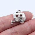 19x18mm 1.9g Antique Silver Zinc Alloy RV Trailer Charm Pendant for DIY Necklace Bracelet Making