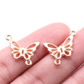 20x17mm 1.2g Multicolor zinc alloy Butterfly connector charm for bracelet necklace DIY making