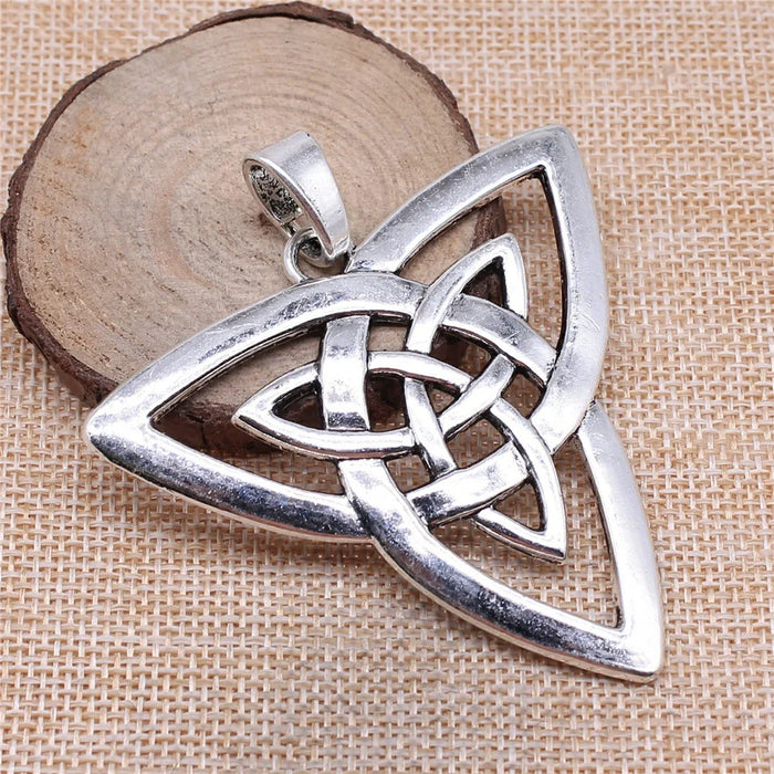 65x68mm 18.2g Zinc Alloy Double Layer Celtic Amulet Celtic Knot Charm Pendant for DIY Necklace Jewelry Making