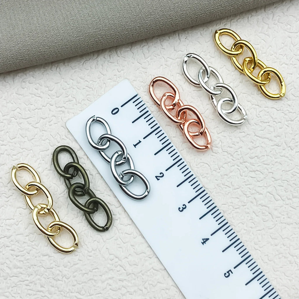 Iron Four Section O Chain Extension Chain Connector for DIY Key Ring Jewelry Accessories