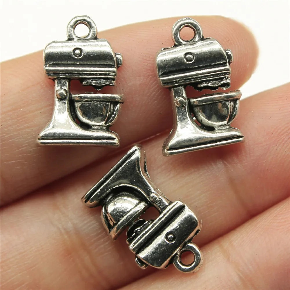 16x10mm 1.2g Multicolor Zinc Alloy Coffee Machine Charm Pendant for DIY Necklace Bracelet Jewelry