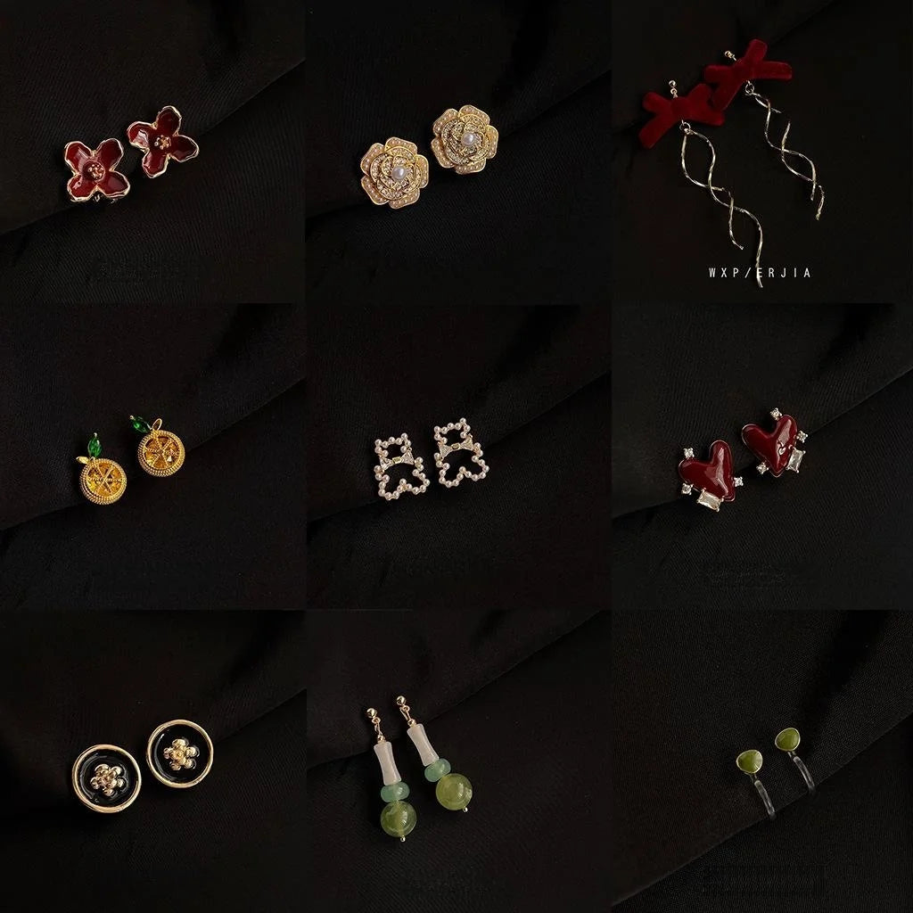 Gold Plated Copper Geometric Spiral Clip On Drop Earrings, Non Pierced Luxury Commuter Jewelry